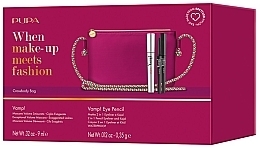 Set - Pupa Vamp! Mascara & Vamp! Eye Pencil (mask/9ml + eye/pencil/0.35g + bag) — photo N2