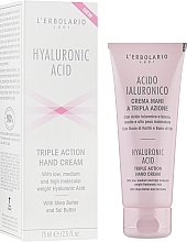 Moisturizing Hand Cream with Hyaluronic Acid - L'Erbolario Crema Mani Acido Ialuronico — photo N2