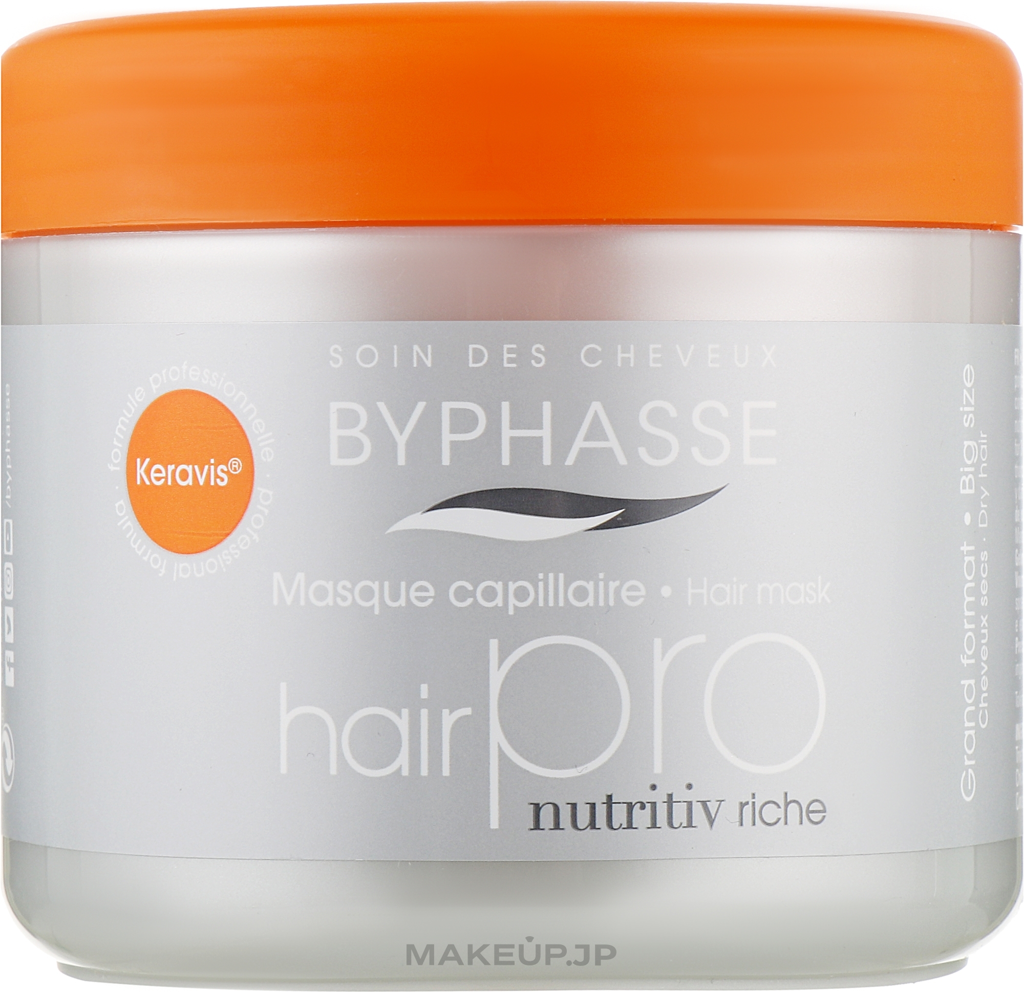 Nourishing Mask for Dry Hair - Byphasse Hair Pro Mask Nutritiv Riche — photo 500 ml