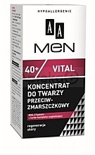 Fragrances, Perfumes, Cosmetics Anti-Wrinkle Cream - AA Men Vital Concentrate 40+