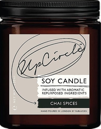 Scented Soy Candle "Tea Spices" - UpCircl Chai Spices — photo N1