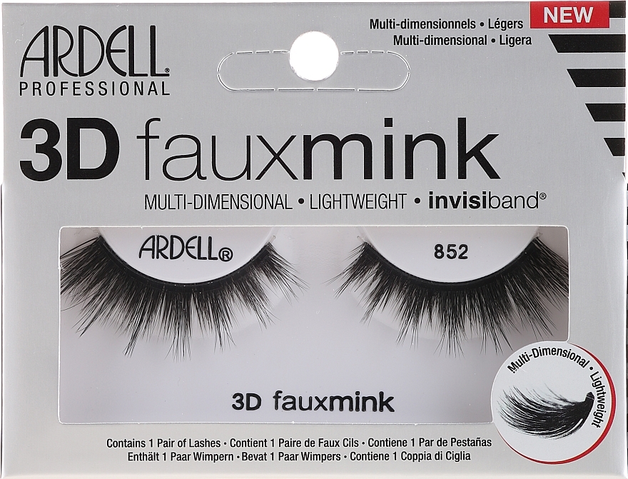 False Lashes - Ardell 3D Faux Mink 852 — photo N1