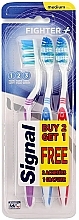 Set - Signal Fighter Tooth Brush 3 Pack (tooth/brush/3pcs) — photo N1