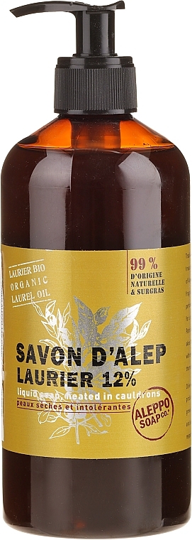 Aleppo Liquid Soap with Laurel Oil - Tade Laurel 12% Liquide Soap — photo N1