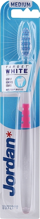 Medium Toothbrush, pink - Jordan Target White — photo N1