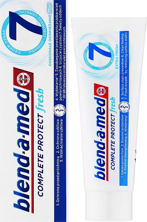 Toothpaste - Blend-a-med Complete 7+ Mouthwash Extra Fresh — photo N2