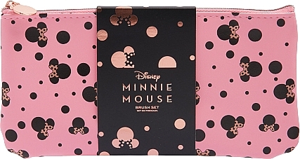 Set - Makeup Revolution Disney's Minnie Mouse Brush Set (brush/2pc + bag) — photo N1