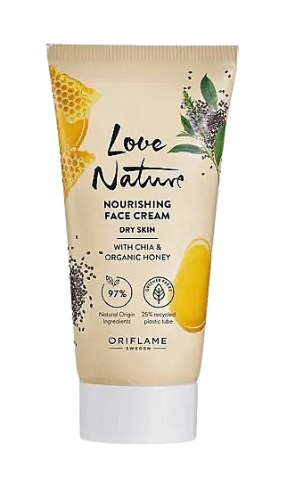 Nourishing Face Cream with Chia & Organic Honey - Oriflame Love Nature Nourishing Face Cream — photo N1