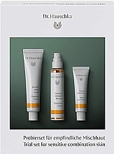 Fragrances, Perfumes, Cosmetics Set - Dr. Hauschka Trial Set For Sensitive Combination Skin (f/cr/10ml + f/ton/10ml + f/cr/5ml)