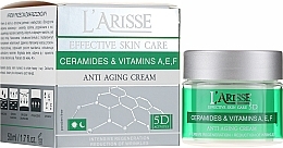 Fragrances, Perfumes, Cosmetics Ceramides and Vitamines A,E,F Anti-Wrinkle Cream 40+ - Ava Laboratorium L'Arisse 5D Anti-Wrinkle Cream Ceramides + Vitamines