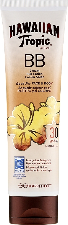 Sun Lotion for Face and Body - Hawaiian Tropic BB Cream Sun Lotion Face And Body Spf30 — photo N1