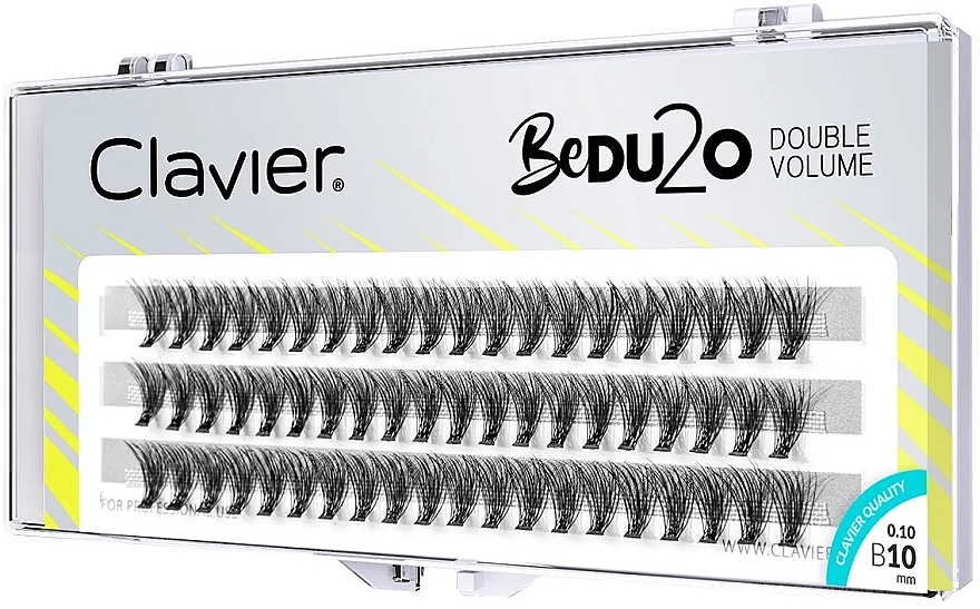 Bedu2o Double Volume False Eyelashes, B 10 mm - Clavier — photo N1