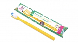 Bioplasty Toothbrush with Replaceable Head, soft, yellow - Lamazuna Toothbrush — photo N1