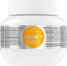 Fragrances, Perfumes, Cosmetics Regenerating Hair Mask "Honey" - Kallos Cosmetics Repairing Hair Mask