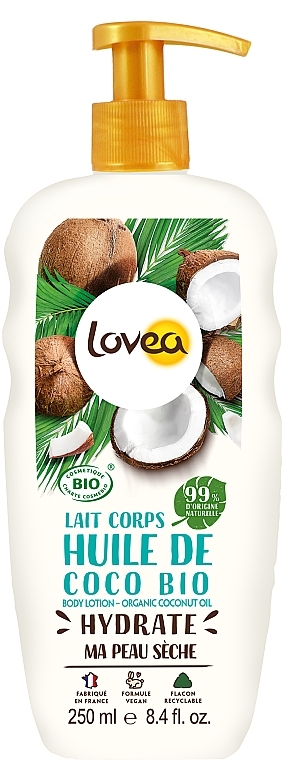 Moisturizing Body Lotion with Coconut Oil - Lovea Nature Moisturizing Body Lotion — photo N1