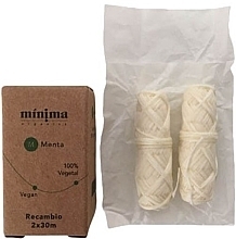 Fragrances, Perfumes, Cosmetics Dental Floss Refill, 2x30 m - Minima Organics Refill of Vegan Dental Floss