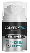 Men Cream for Sensitive Skin - Solverx Sensitive Skin Men — photo N1