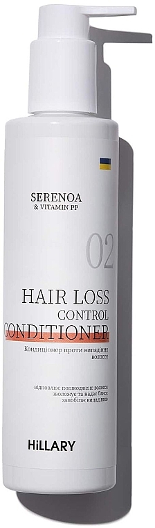 Set "Anti Hair Loss Complex" - Hillary Serenoa Vitamin PP Hair Loss Control (cond/250ml + shamp/250ml + h/mask/200m)  — photo N4