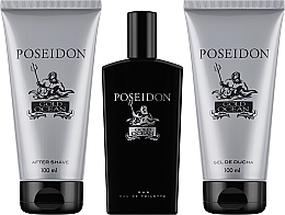 Instituto Espanol Poseidon Gold Ocean - Set (edt/100ml + lot/100ml + sh/gel/100ml) — photo N2