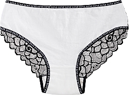 Cotton Panties with Lace, white - Moraj — photo N1