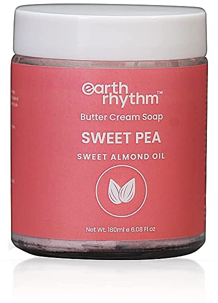 Cream Soap with Sweet Pea Oil - Earth Rhythm Sweet Pea Butter Cream Soap — photo N2