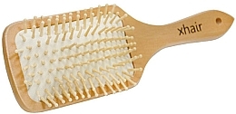 Detangling Hair Brush, wooden - Xhair — photo N2