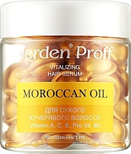 Regenerating Capsule Serum for Dry & Curly Hair - Jerden Proff Vitalizing Hair Serum Marrocan Oil — photo N1