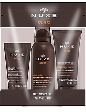 Fragrances, Perfumes, Cosmetics Set - Nuxe Men Travel Kit (shav/gel/35ml + sh/gel/30ml + gel/15ml)