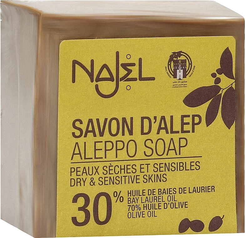 Aleppo Soap with Bay Leaf Oil 12% - Najel Aleppo Soap 30% Bay Laurel Oil — photo N5