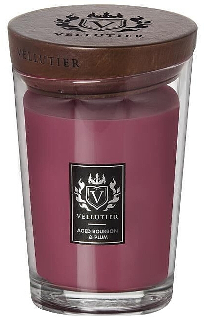 Aged Bourbon & Plum Scented Candle - Vellutier Aged Bourbon & Plum — photo N3