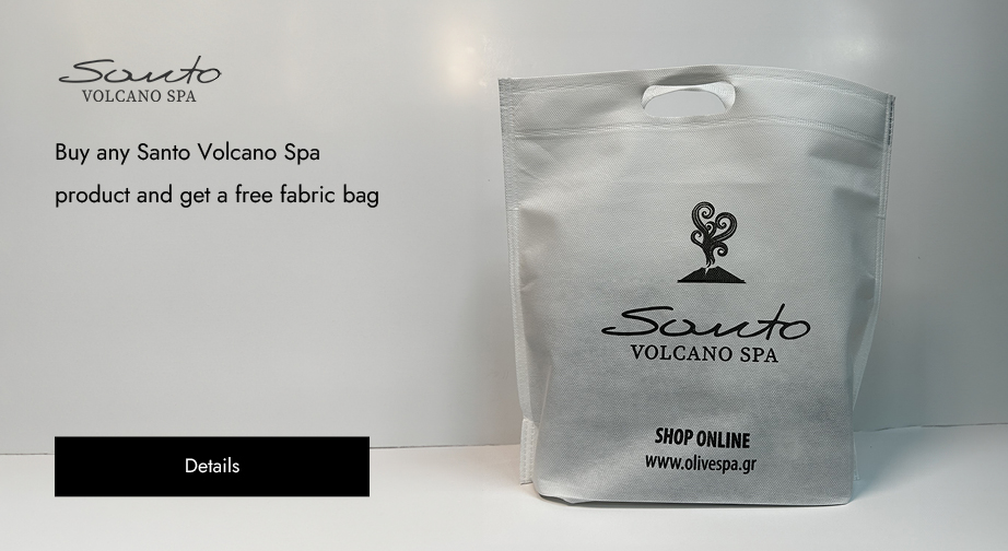 Buy any Santo Volcano Spa product and get a free fabric bag