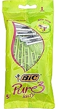 Fragrances, Perfumes, Cosmetics Pure 3 Lady Women's Razor, Pack of 5 - Bic