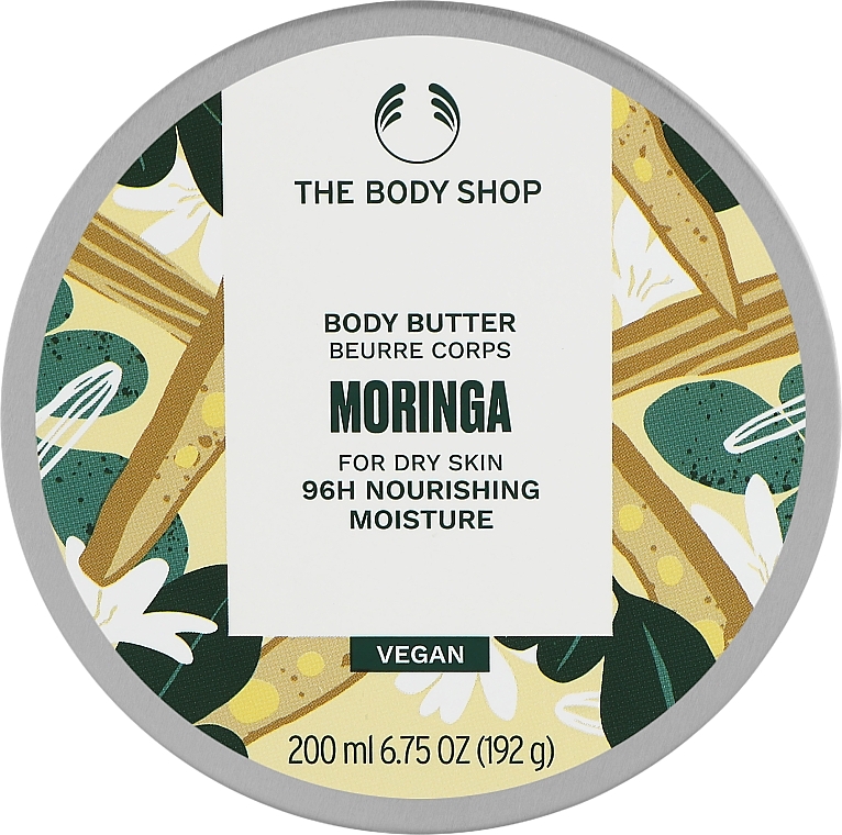 Body Oil for Dry Skin 'Moringa' - The Body Shop Body Butter Moringa For Dry Skin 96H Nourishing Moisture — photo N1