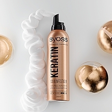 Extra Strong Hold Styling Hair Mousse "Style Perfection" - Syoss Keratin — photo N2