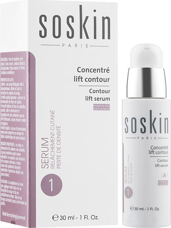 Face, Neck & Decollete Serum - Soskin Contour Lift Serum Face & Neck — photo N2