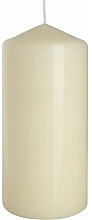 Fragrances, Perfumes, Cosmetics Cylindrical Candle 70x150 mm, ecru - Bispol