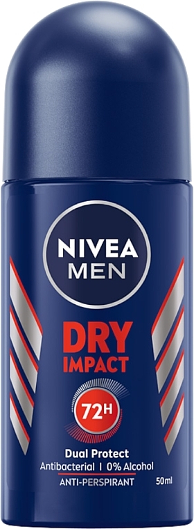 Men Roll-On Antiperspirant Deodorant "Strong Protection" - NIVEA MEN Dry Impact  — photo N1