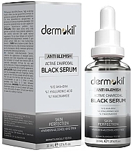 Fragrances, Perfumes, Cosmetics Charcoal Face Serum - Dermokil Anti Blemish Black Serum
