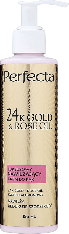 Moisturizing Hand Cream - Perfecta 24k Gold & Rose Oil — photo N1