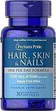 Supplement 'Hair, Skin, Nails' - Puritan's Pride Hair Skin Nails (One perday formula) 2500 mcg of Biotin — photo N2