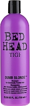 Bleached & Damaged Hair Shampoo - Tigi Bed Head Dumb Blonde Shampoo — photo N3