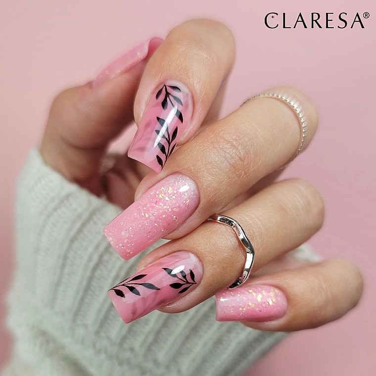 ネイル ビルダージェル - Claresa Soft & Easy Builder Gel UV/LED Glimmer Pink — photo N4