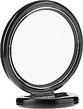 Fragrances, Perfumes, Cosmetics Round Double-Sided Stand Mirror, 12 cm, 9504, black - Donegal Mirror