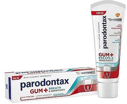 Whitening Toothpaste - Parodontax Gum+Breath and Sensitivity — photo N1