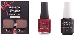 Fragrances, Perfumes, Cosmetics Nail Polish Set - Revlon Colostay Gel Envy Duo Elegant Set (nailpolish/15ml + top coat/15ml)