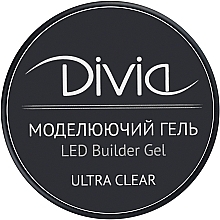 Modeling Nail Gel, Di1105 - Divia LED Builder Gel — photo N2