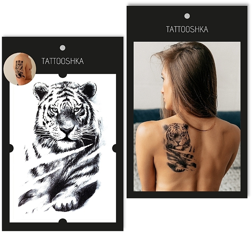 Temporary Tattoo "Tiger" - Tattooshka — photo N1