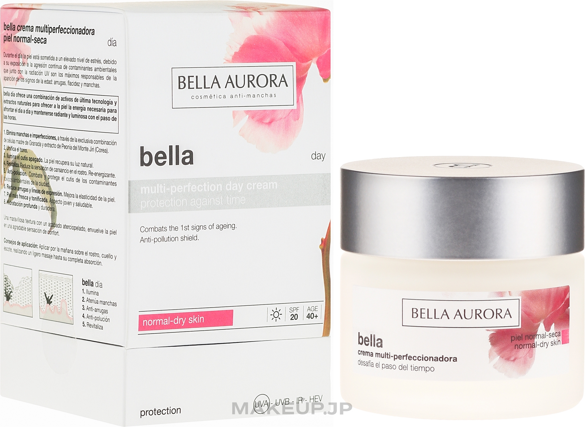 Cream for Dry and Normal Skin - Bella Aurora Multi-Perfection Day Cream Dry Skin — photo 50 ml