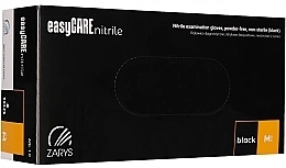 Nitrile Gloves, black, size S, 100 pcs - Zarys Easycare Nitrile Black M — photo N1