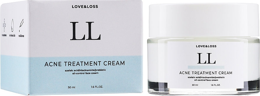 Face Cream for Oily & Problem Skin - Love&Loss Acne Treatment Cream — photo N9